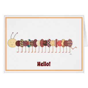 Cartão Bela Vazio Notecard-Caterillar #2-Personalize-A!