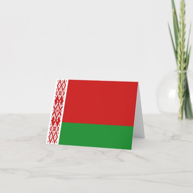 Cartão Belarus Flag Notecard (Frente)