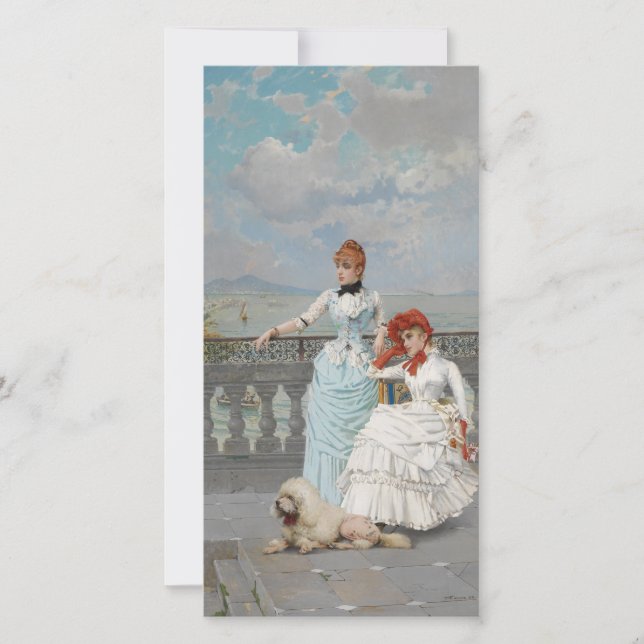 Cartão Belas napolitanas (Jovens Italianas Elegantes) (Frente)