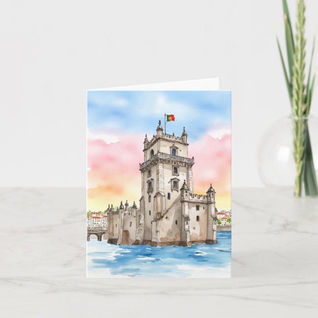 Cartão Belem Tower Lisboa Portugal (Frente)