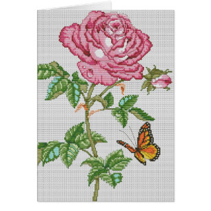 Cartão Beleza cor-de-rosa