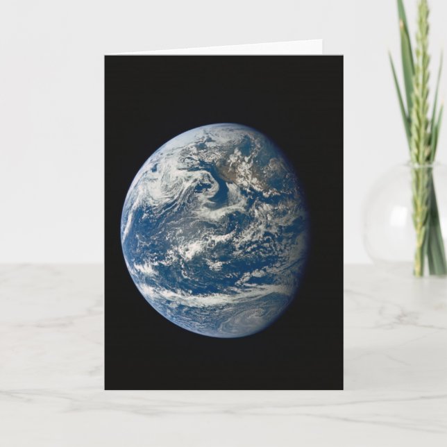 Cartão Beleza da Terra do Espaço (Frente)