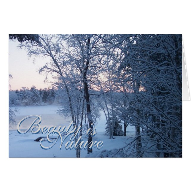 Cartão Beleza é natureza (Frente Horizontal)
