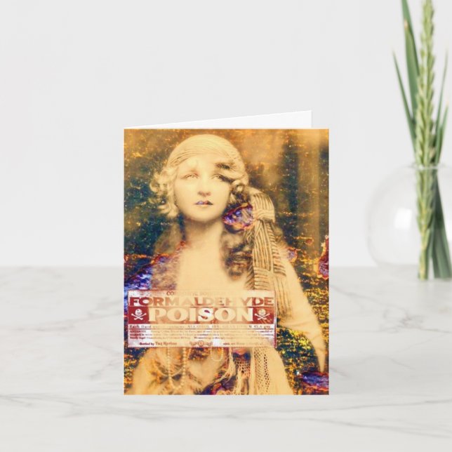 Cartão Beleza e veneno, o Dia das Bruxas (Frente)