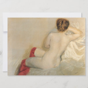 Cartão Beleza feminina com estoque vermelho