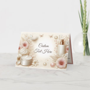 Cartão Beleza Floral Elegante Personalizada