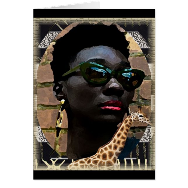 Cartão Beleza Negra Africana (Frente)