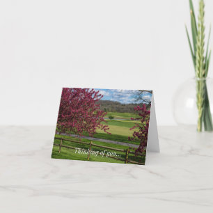 Cartão Beleza primavera No Rivercut Pensando Em Você