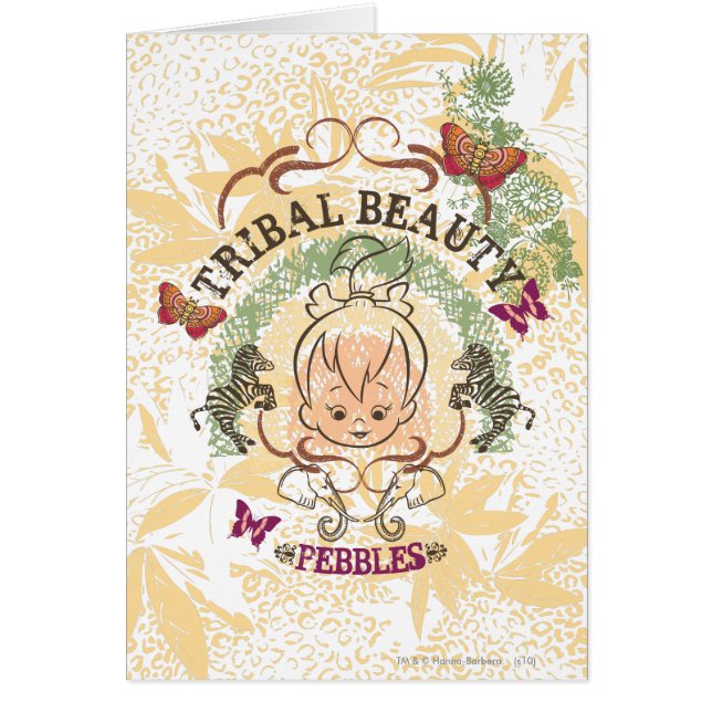 Cartão Beleza Tribal PEBBLES™ (Frente)