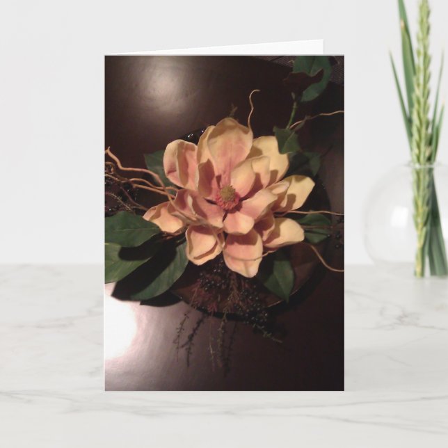 Cartão Beleza verdadeira de uma flor do pêssego, para um (Frente)