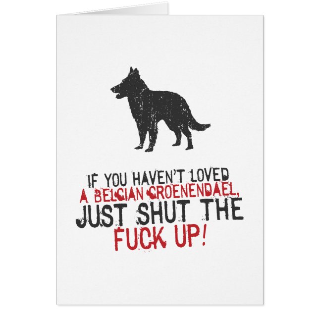 Cartão Belga Groenendael (Frente)