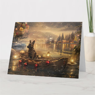 Cartão Belga Malinoi Natal Voyage Festiva