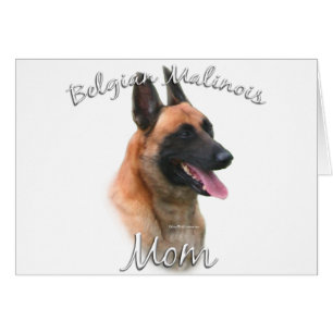 Cartão Belga Malinois Mãe 2