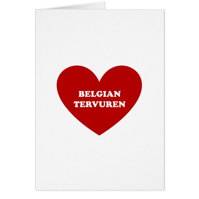 Cartão Belga Tervuren (Frente)