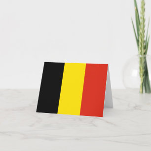 Cartão Bélgica Flag Notecard