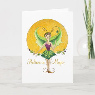 Cartão Believe in Magic Fairy greeting card