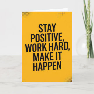 Cartão "BELIEVE" Inspirational Quote Card