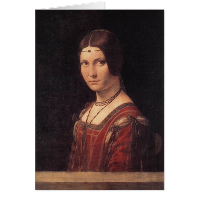 Cartão Belle Ferronière do La (Frente)