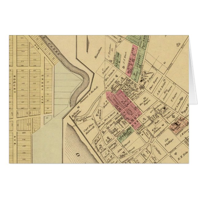 Cartão Bellevue Borough (Frente Horizontal)