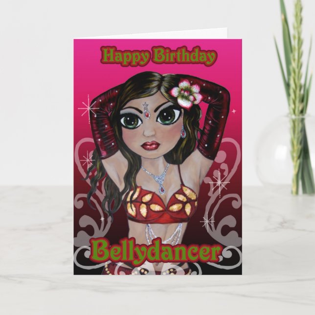Cartão Belly Dance Birthday Card (Frente)