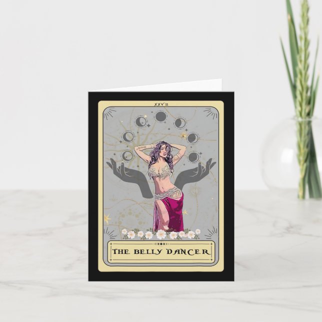 Cartão Belly Dance Top Tarot Belly Dancing Tarot Card (Frente)