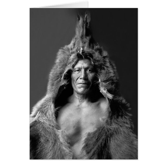 Cartão Belly do Urso - Homem Medicina Arikara (Frente)