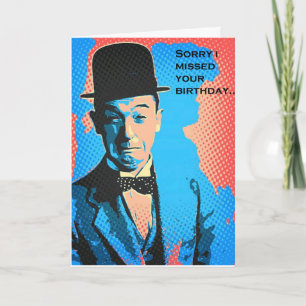 Cartão Belo Aniversário Stan Laurel Card