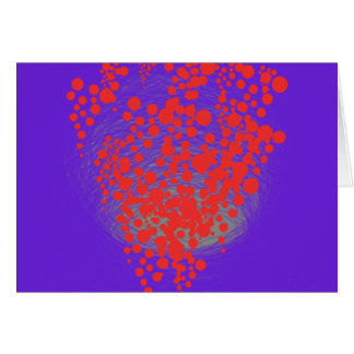 Cartão belo balão de bolha vermelha