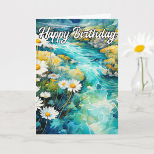 Cartão Belo Creek Corrente Na Primavera