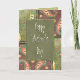 Cartão Belo design de Paisley Birthday