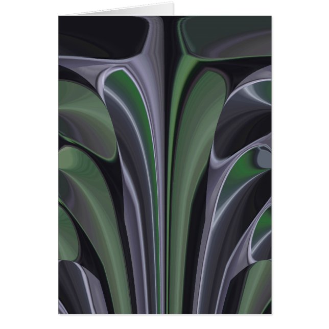Cartão Belo Design de Textura de Aurora Verde (Frente)