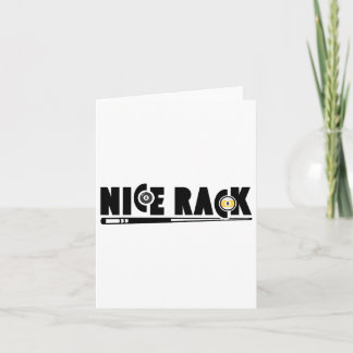 Cartão Belo jogador de Piscina de rack, engraçadinho 1
