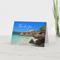 Belo Mar Tropical Rocky Coastline Obrigado