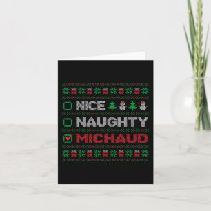 Cartão Belo MICHAUD Lista de Natal Feia
