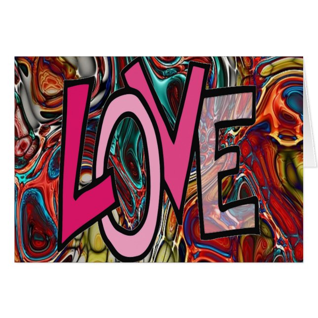 Cartão Belo padrão de Abstrato (Frente Horizontal)