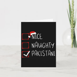 Cartão Belo Patrimônio Paquistanês do Natal