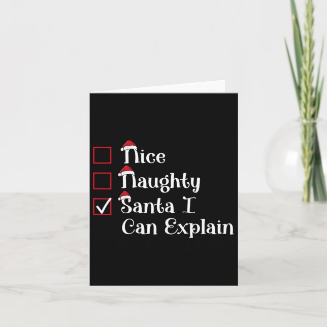 Cartão Belos Papais noeis Que Posso Explicar Um Bom Natal (Frente)