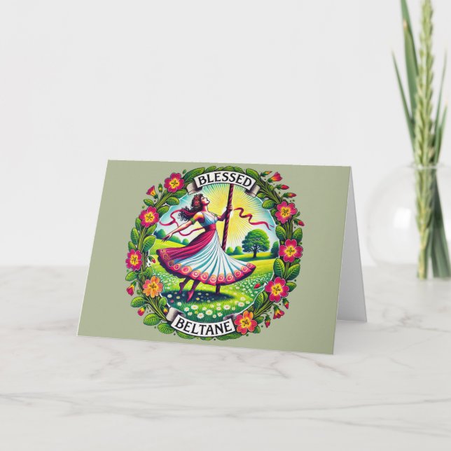 Cartão Beltane abençoada (Frente)