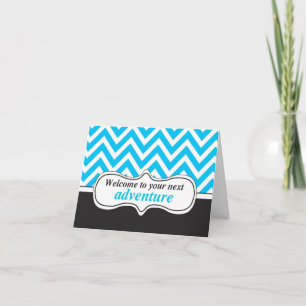 Cartão Bem-vindo à Adventure, novos Parabéns domésticos
