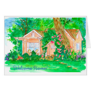 Cartão Bem-Vindo À Casa Da Vizinhança