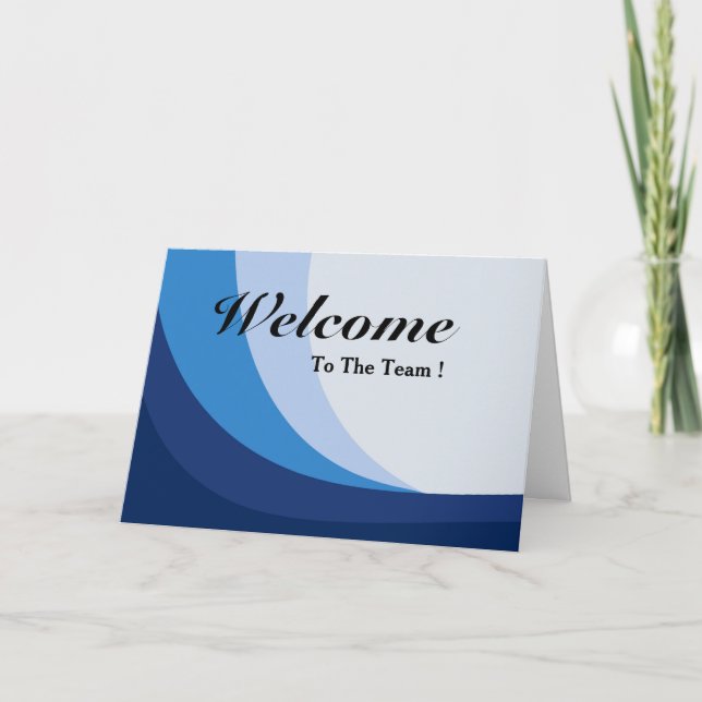Cartão Bem-Vindo À Equipe (Frente)