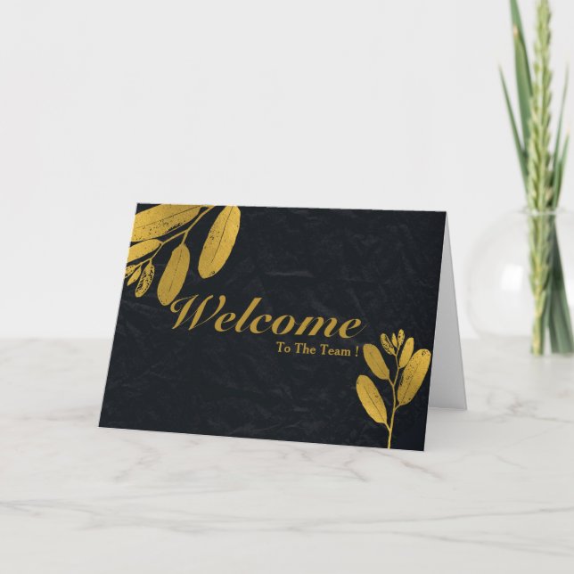 Cartão Bem-Vindo À Equipe (Frente)