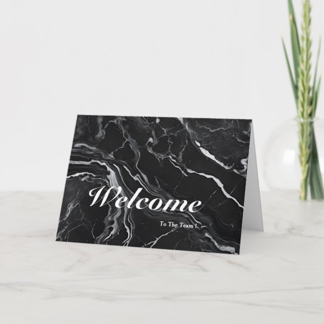 Cartão Bem-Vindo À Equipe (Frente)