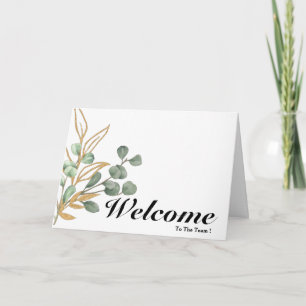 Cartão Bem-Vindo À Equipe