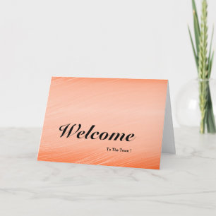 Cartão Bem-Vindo À Equipe