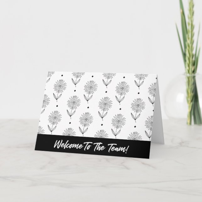 Cartão Bem-vindo à Equipe Novo Trabalho de Funcionário Be (Frente)