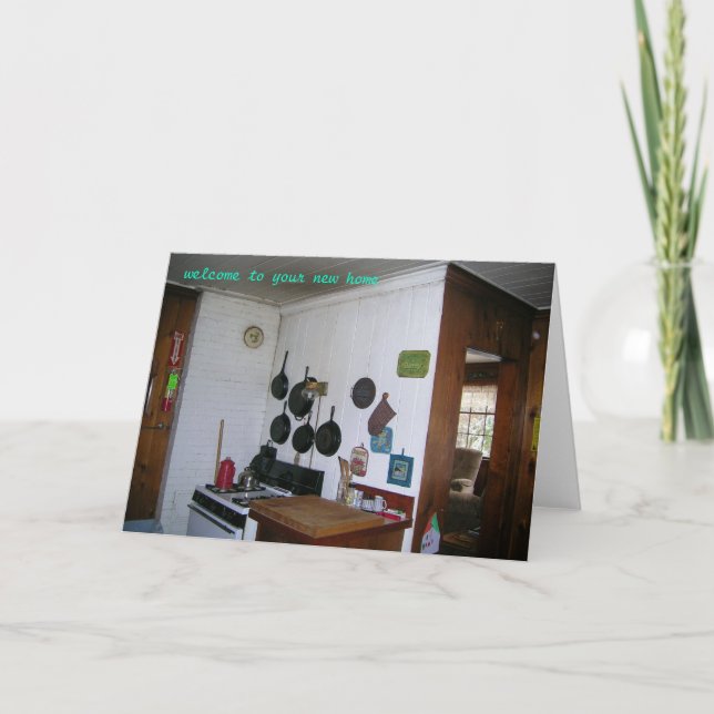 Cartão Bem-vindo à sua nova casa (Frente)