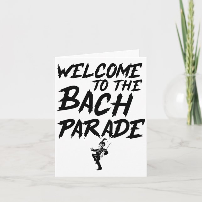 Cartão Bem-Vindo Ao Bach Parade Bride Squad Gothic Bach (Frente)
