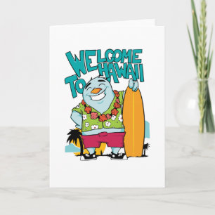 Cartão Bem-vindo ao Havaí