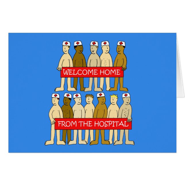 Cartão Bem-vindo ao lar do Hospital Humor (Frente Horizontal)